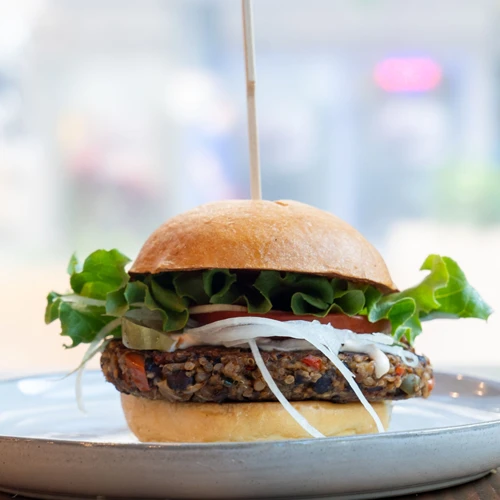 black bean burger